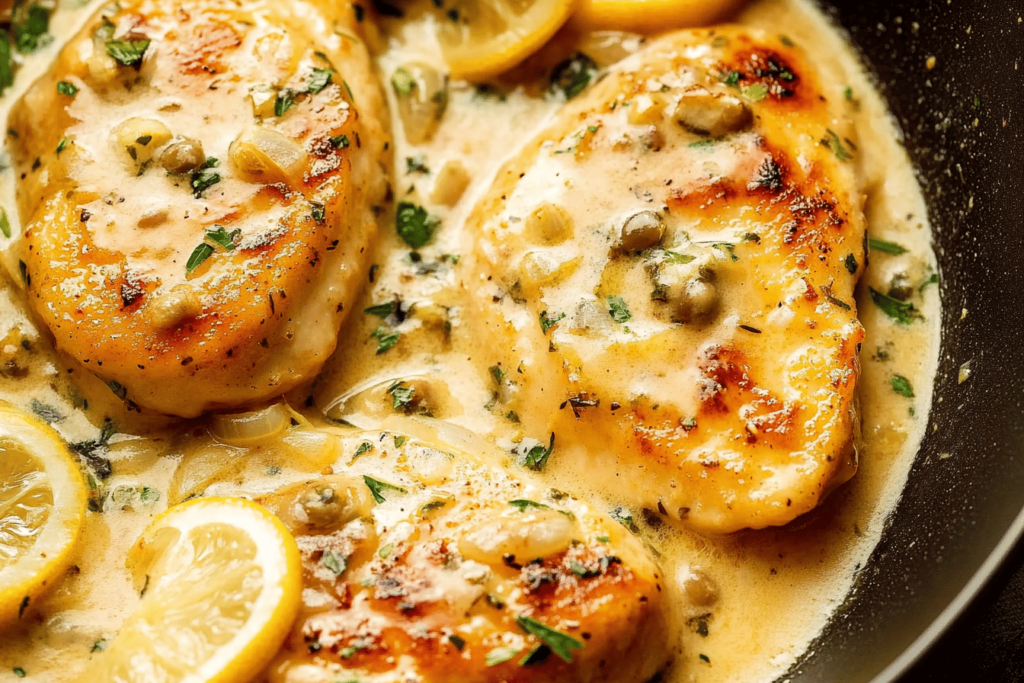 Ein köstliches und einfaches Rezept für Chicken Piccata, perfekt für ein schnelles Abendessen.