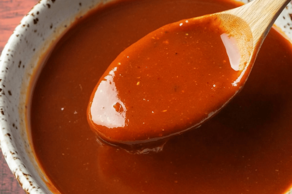 Schnelle und einfache rote Enchilada-Sauce, die in nur 15 Minuten zubereitet werden kann.