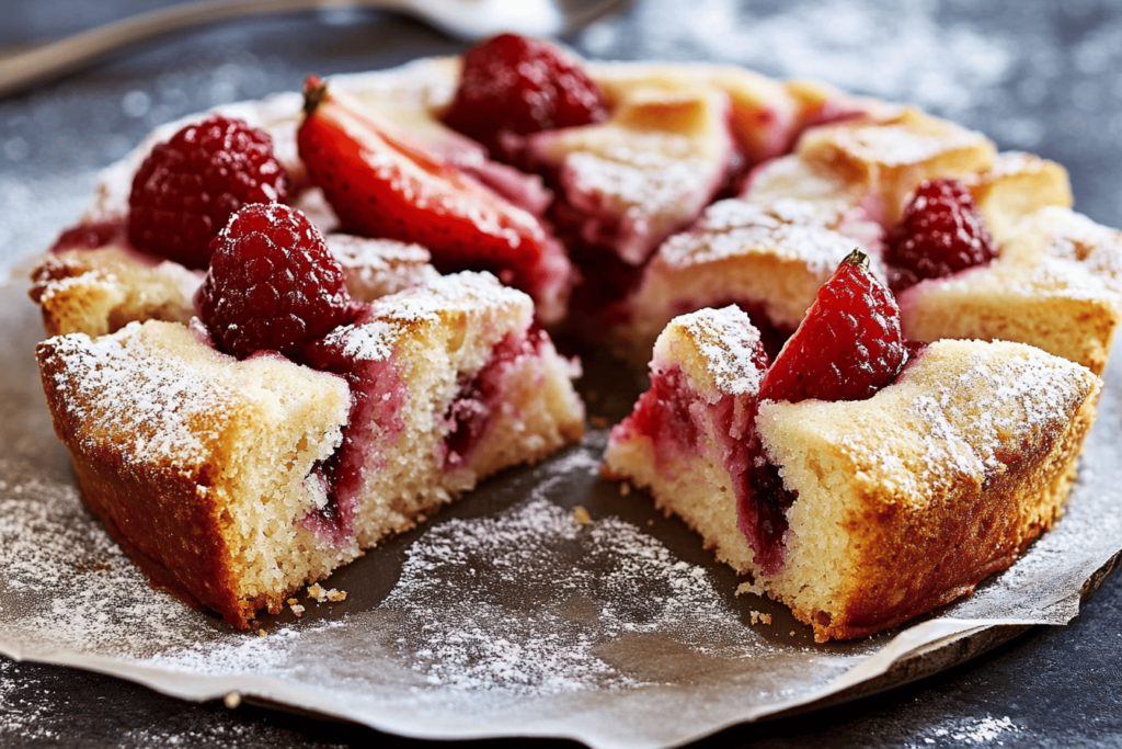 Ein köstlicher Genuss mit Erdbeeren und Rhabarber für jeden Anlass.