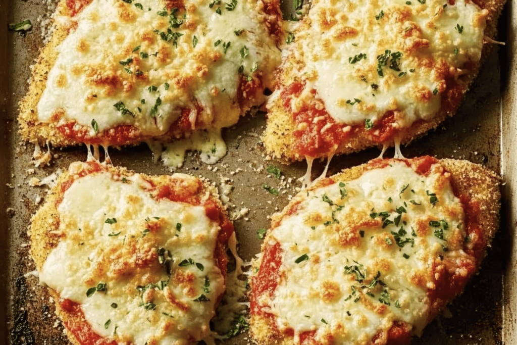 Dieses Hähnchen-Parmesan ist einfach zuzubereiten und wird jeden Begeistern.