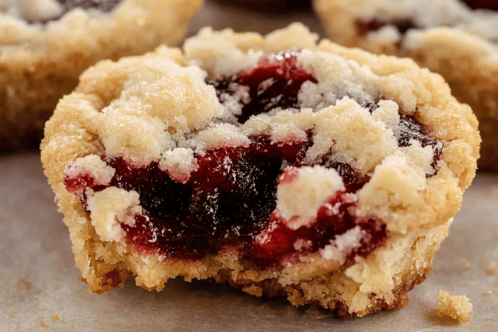 Diese köstlichen Himbeer-Crumble-Cookies sind perfekt für jede Gelegenheit.