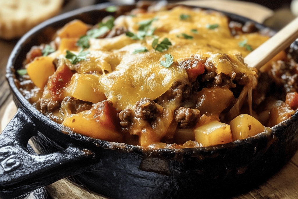Ein herrliches Rezept für Hobo Casserole, perfekt für ein herzhaftes Abendessen.
