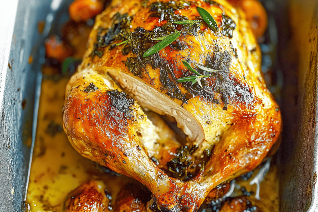 Entdecke dieses einfache und aromatische Rezept für Kräutergebratenes Hähnchen, perfekt für jeden Anlass.
