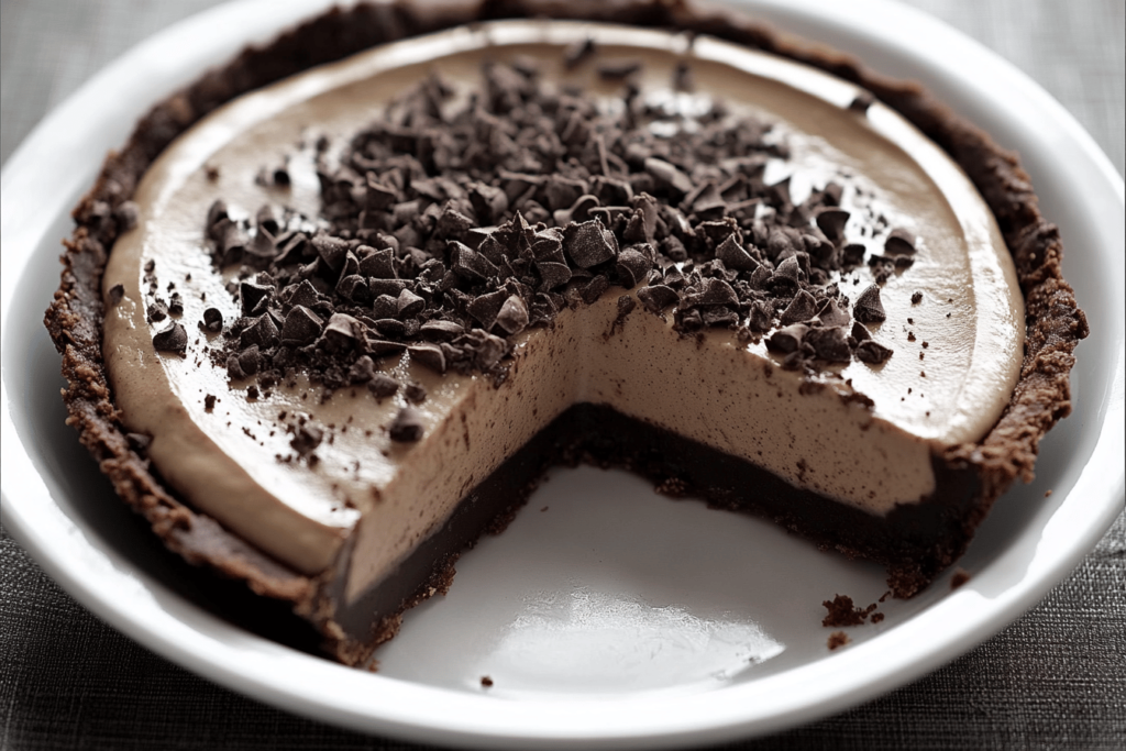 Ein köstlicher No-Bake Mud Pie, perfekt für Schokoladenliebhaber und einfach zuzubereiten.