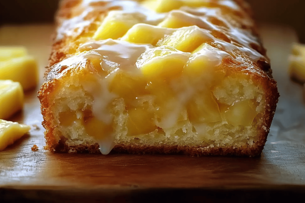Saftiges und schnelles Ananasbrot, perfekt zum Frühstück oder als Snack.
